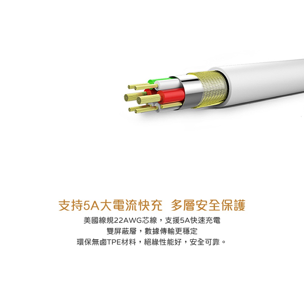 【HUAWEI 原廠密封裝】5A USB-A to Type C 超級快充充電線 (1m) - AP71-細節圖7