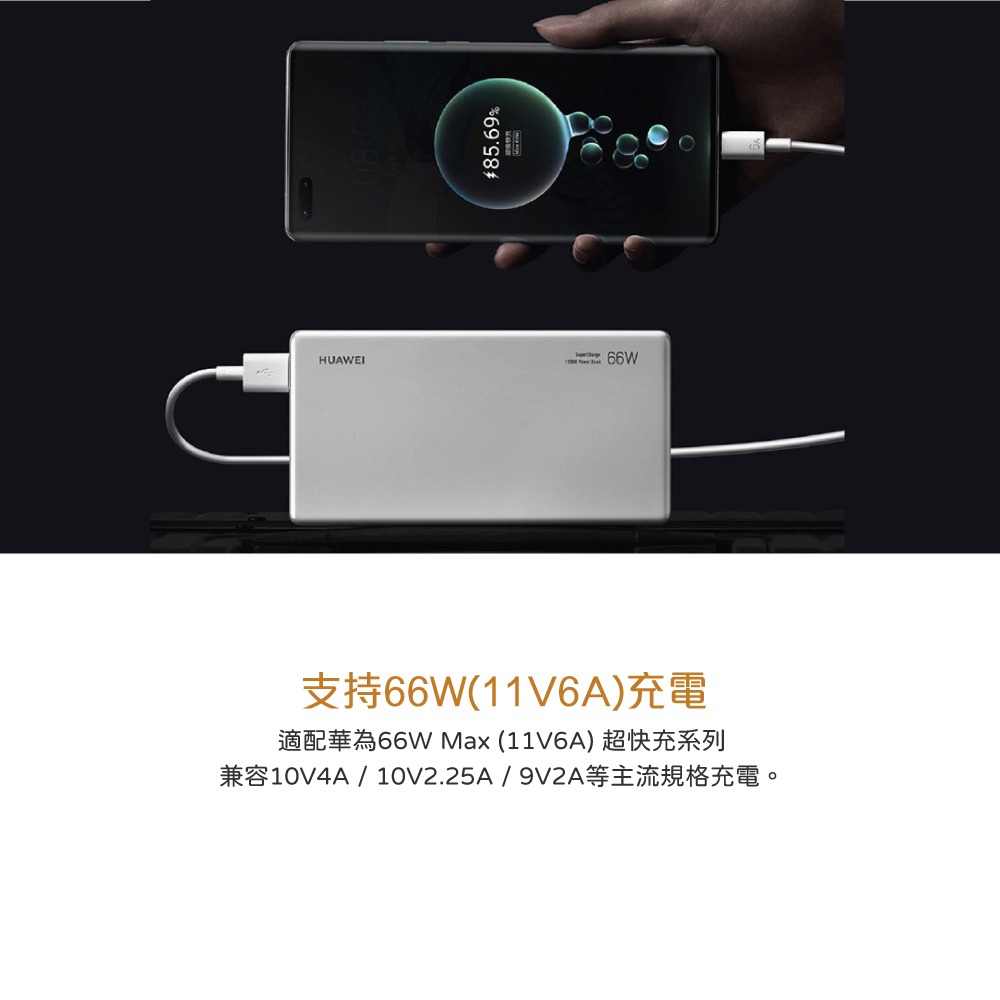 【HUAWEI 原廠密封裝】6A USB-A to Type C 超級快充充電線 (1m) - CC790-細節圖9