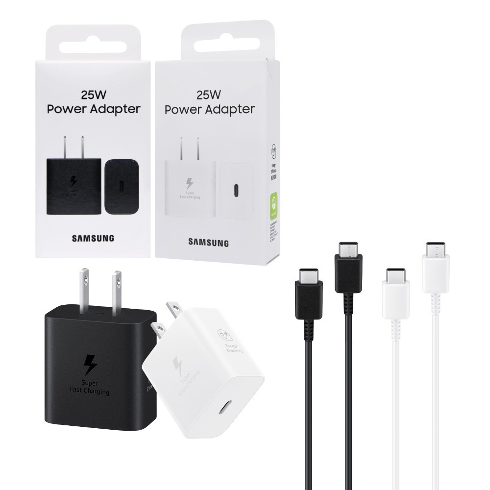 Samsung 三星 25W快充旅行組-支援S25 S24系列 (含原廠T2510盒裝旅充頭+三星製造雙Type C線)-細節圖2