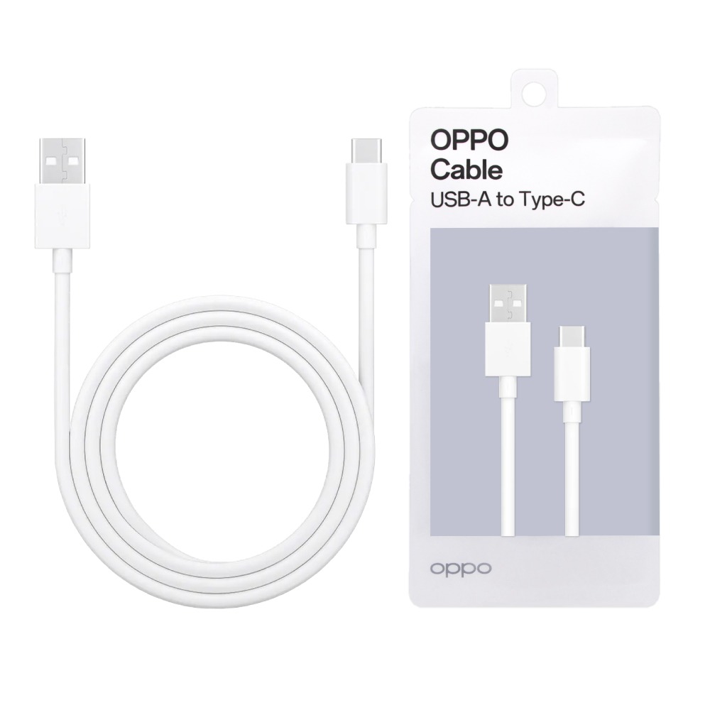OPPO DL143 原廠環保封裝 USB-A to Type-C 閃充充電線-0.8M,3A (支援VOOC閃充)-細節圖2