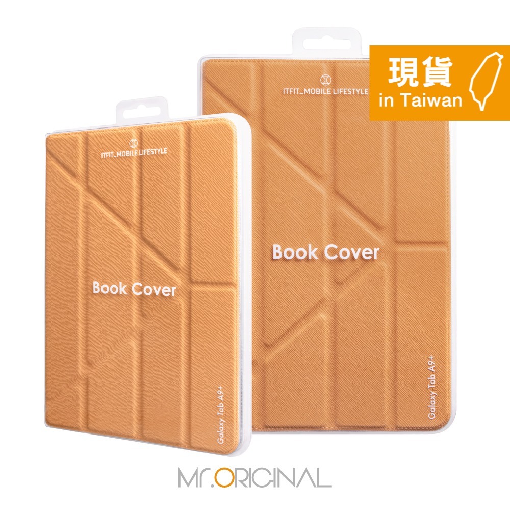 Samsung 三星 台灣原廠盒裝 ITFIT Tab A9+ 多角度書本式保護殼 - 橘色【X210 X216】-細節圖3