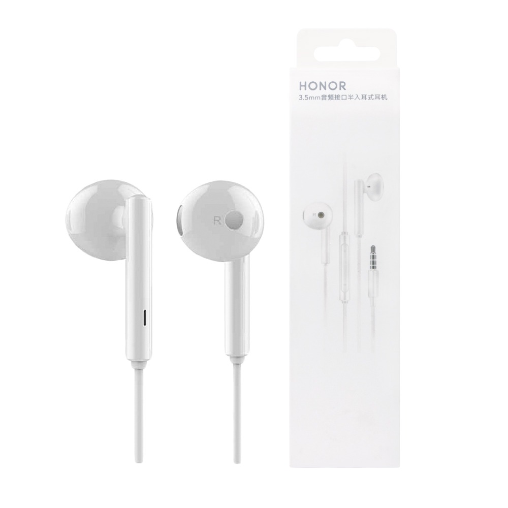 HONOR榮耀 半入耳式線控耳機 - 白色【3.5mm接口 / 原廠盒裝】AM115-細節圖2