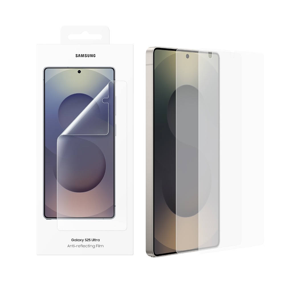 Samsung 三星 台灣原廠盒裝 S25 Ultra / S25+ / S25 抗反光螢幕保護貼【內附原廠2片保護貼】-細節圖2