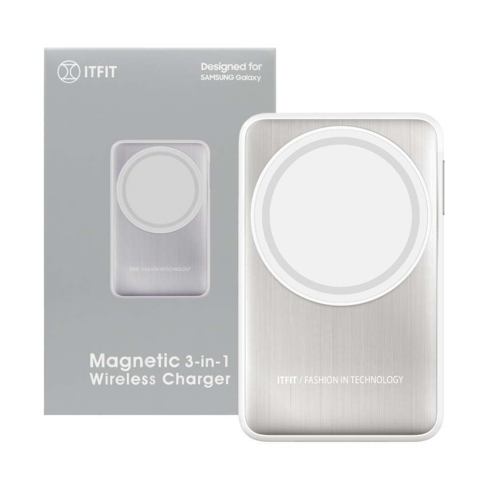 Samsung 三星 台灣原廠盒裝 ITFIT 三合一磁吸無線充電座 (含 60W USB-C 快充線)【ITPW32】-細節圖2