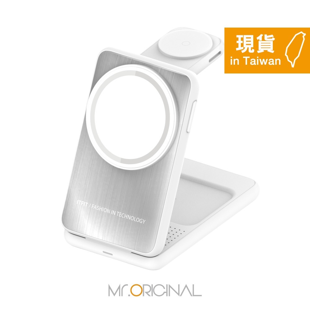 Samsung 三星 台灣原廠盒裝 ITFIT 三合一磁吸無線充電座 (含 60W USB-C 快充線)【ITPW32】-細節圖5