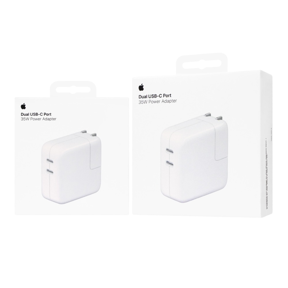 Apple 台灣原廠盒裝 35W 雙 USB-C 埠電源轉接器【A2676】適用MacBook Air / iPad-細節圖2