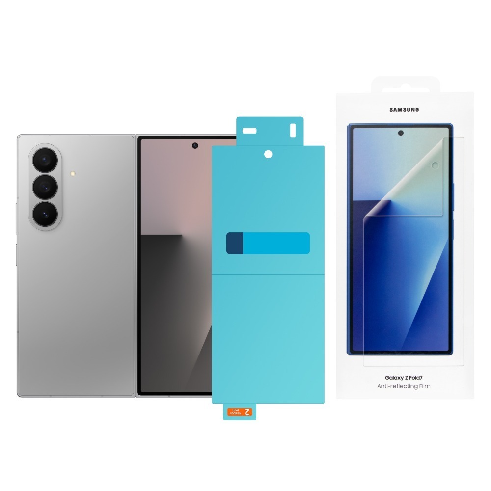 Samsung 三星 台灣原廠盒裝 Galaxy Z Fold7 / Z Flip7 抗反光螢幕保護貼【附2片原廠保貼】-細節圖2