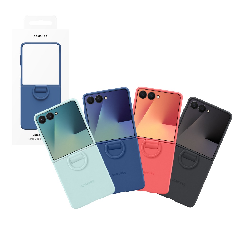 Samsung 三星 台灣原廠盒裝 Z Flip7 矽膠薄型保護殼 - 附指環扣【PF766】-細節圖2