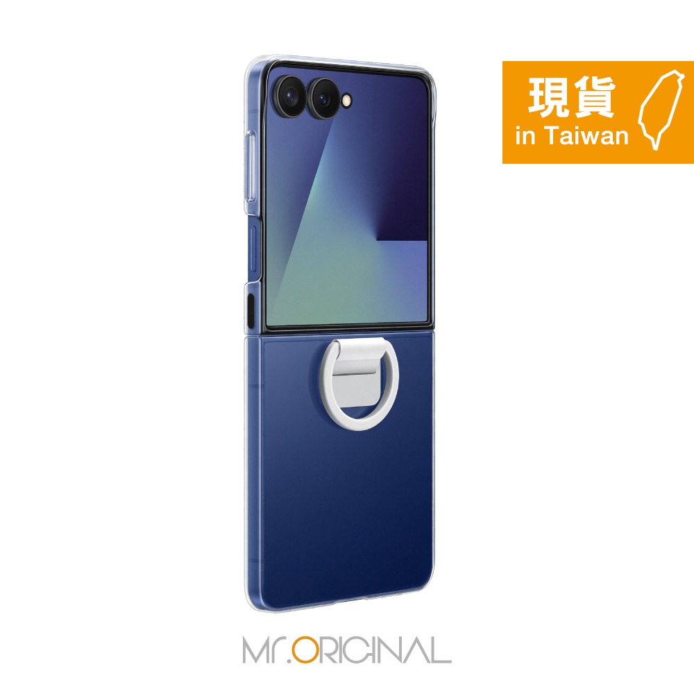 Samsung 三星 台灣原廠盒裝 Z Flip7 透明保護殼 - 附指環扣【QF766】-細節圖4
