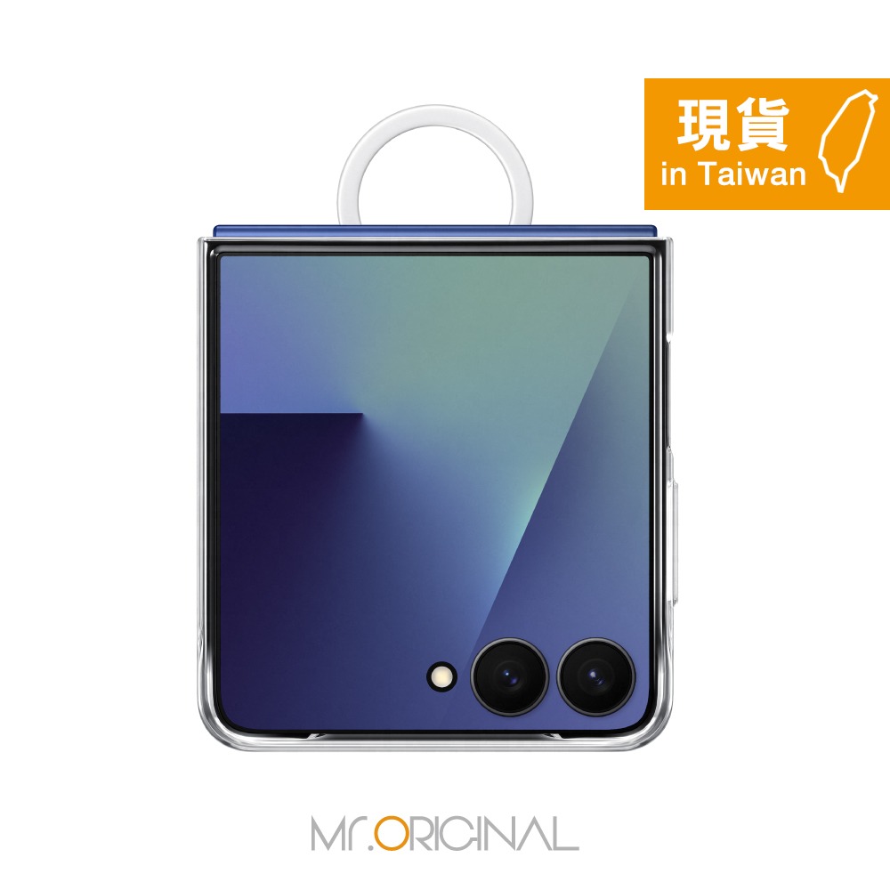 Samsung 三星 台灣原廠盒裝 Z Flip7 透明保護殼 - 附指環扣【QF766】-細節圖6