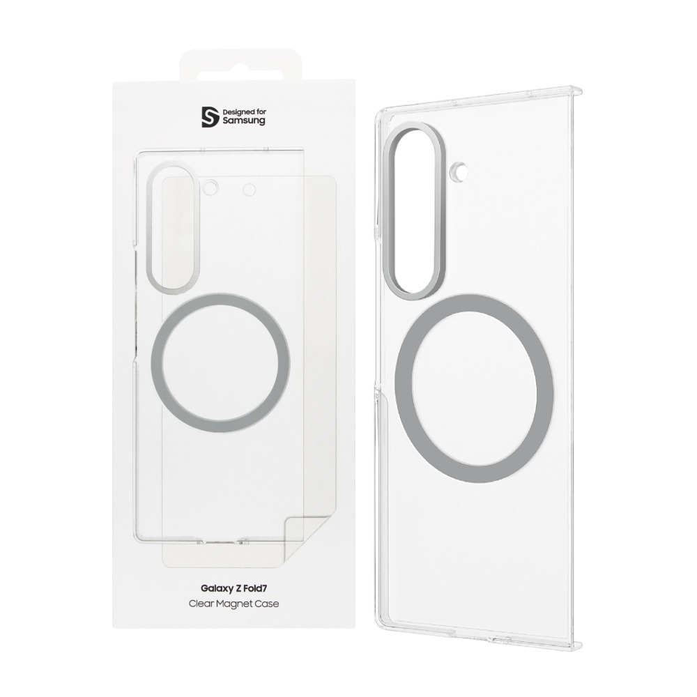 Samsung 三星 台灣原廠盒裝 Z Flip7 / Z Fold7(內含保貼) 透明磁吸保護殼【F966/F766】-細節圖2