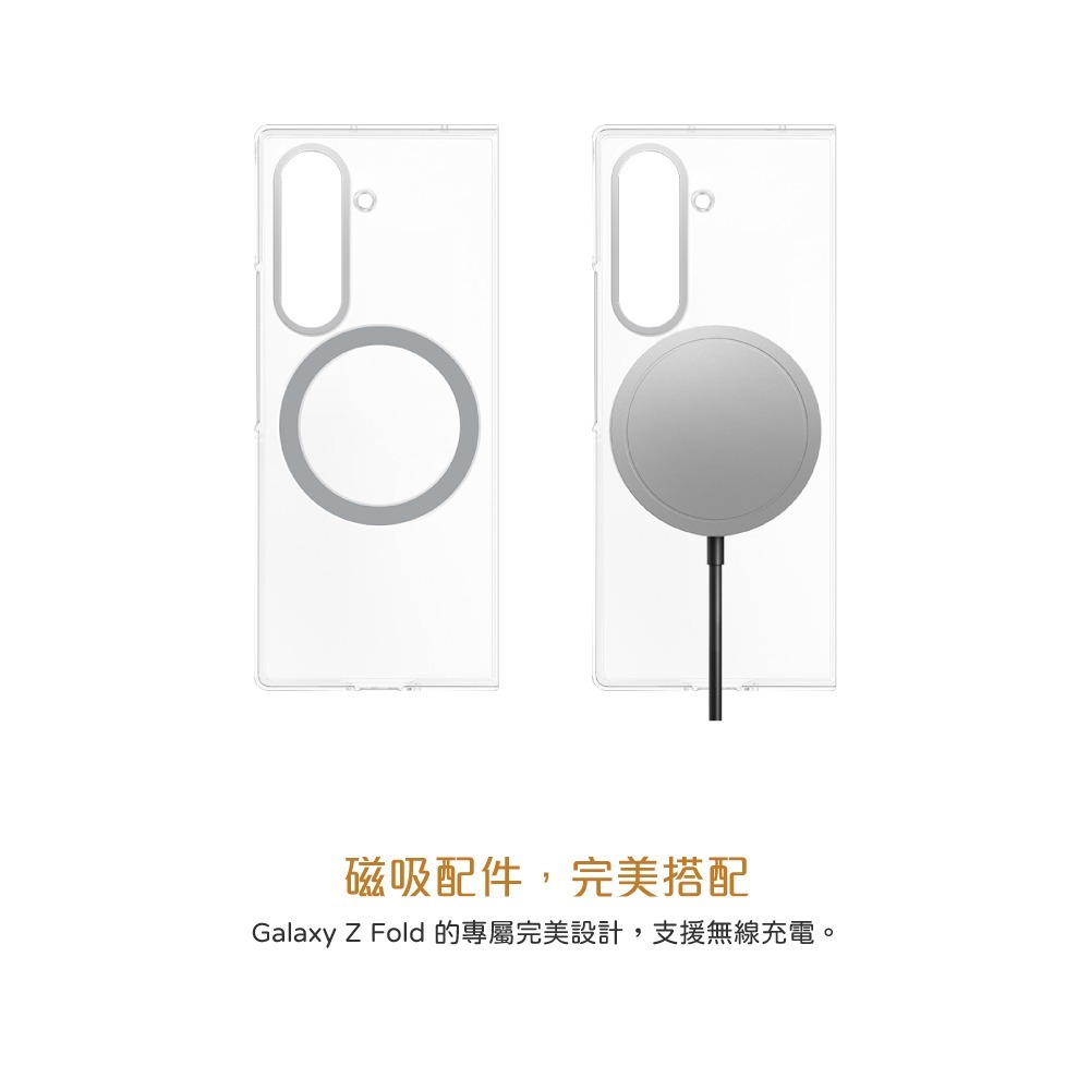 Samsung 三星 台灣原廠盒裝 Z Flip7 / Z Fold7(內含保貼) 透明磁吸保護殼【F966/F766】-細節圖4