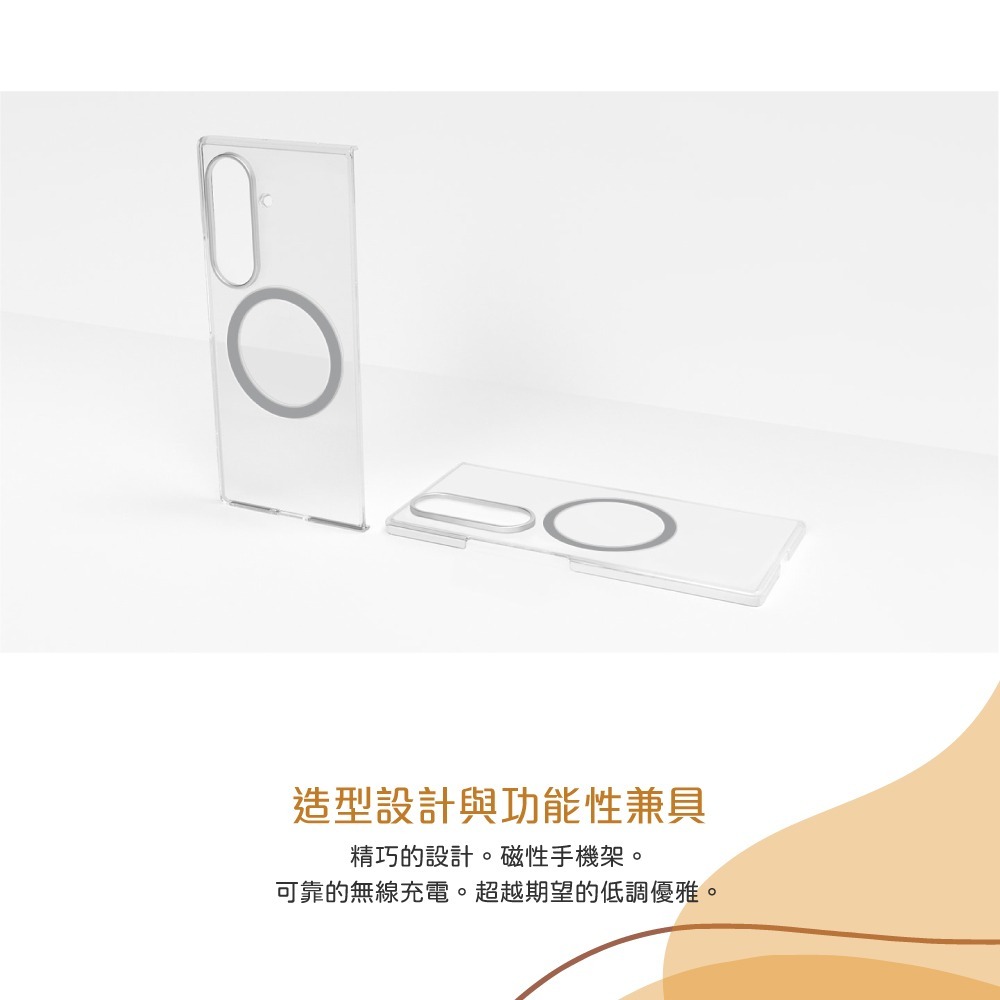 Samsung 三星 台灣原廠盒裝 Z Flip7 / Z Fold7(內含保貼) 透明磁吸保護殼【F966/F766】-細節圖5