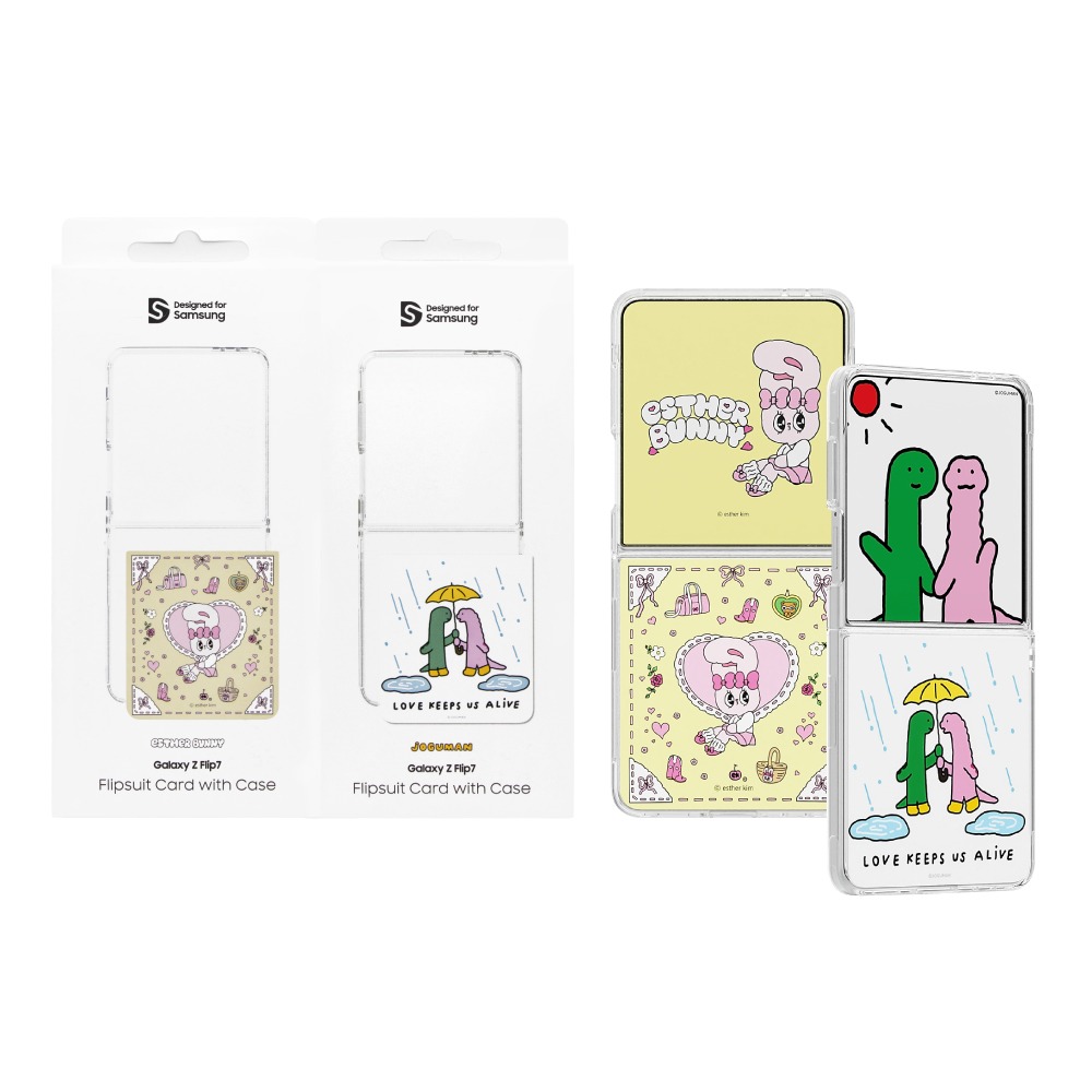 Samsung 三星 台灣原廠盒裝 Z Flip7 主題式感應保護殼 - 附 Esther / Joguman 感應卡-細節圖2