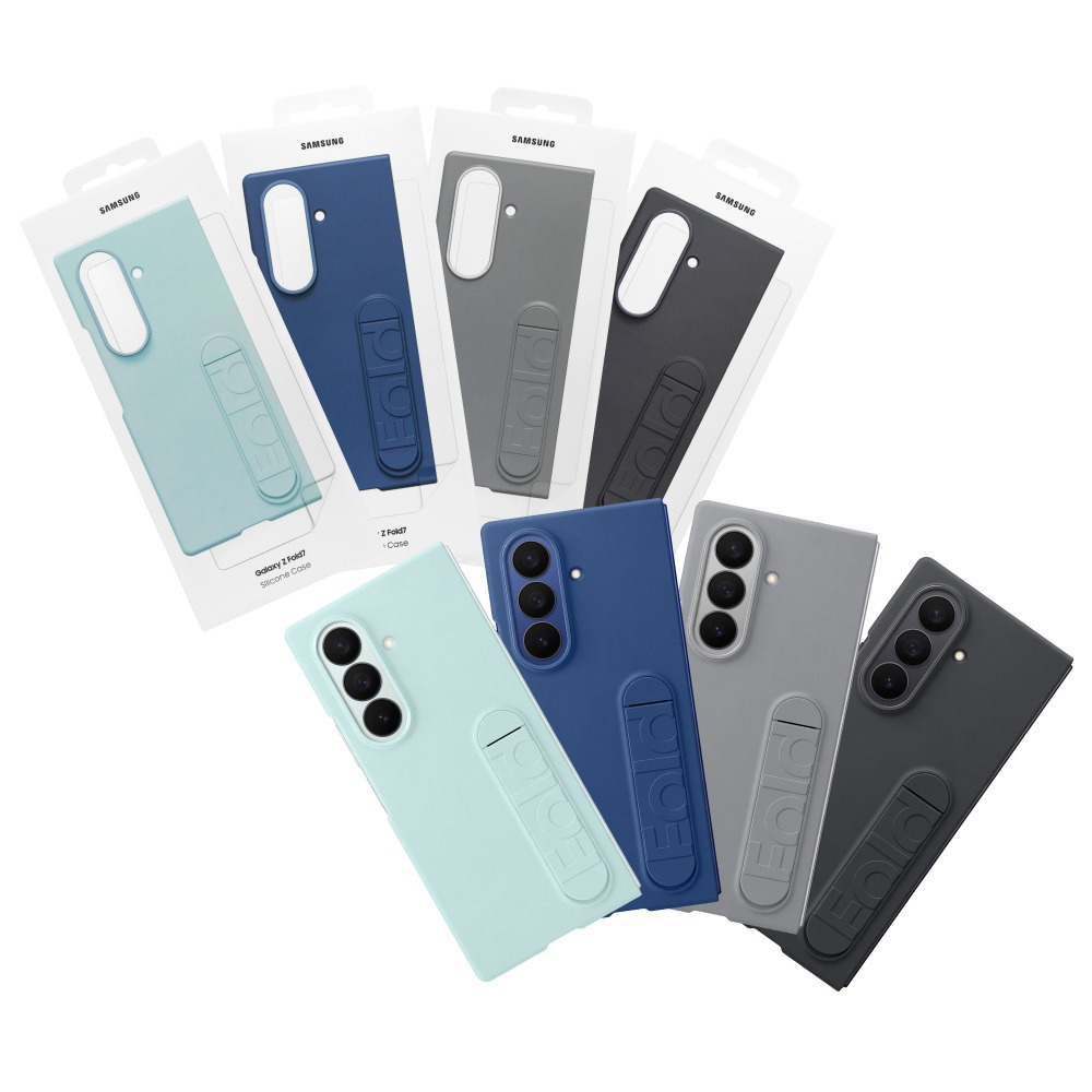 Samsung 三星 台灣原廠盒裝 Z Fold7 矽膠薄型保護殼 - 附支架/保護貼【MF966】-細節圖2