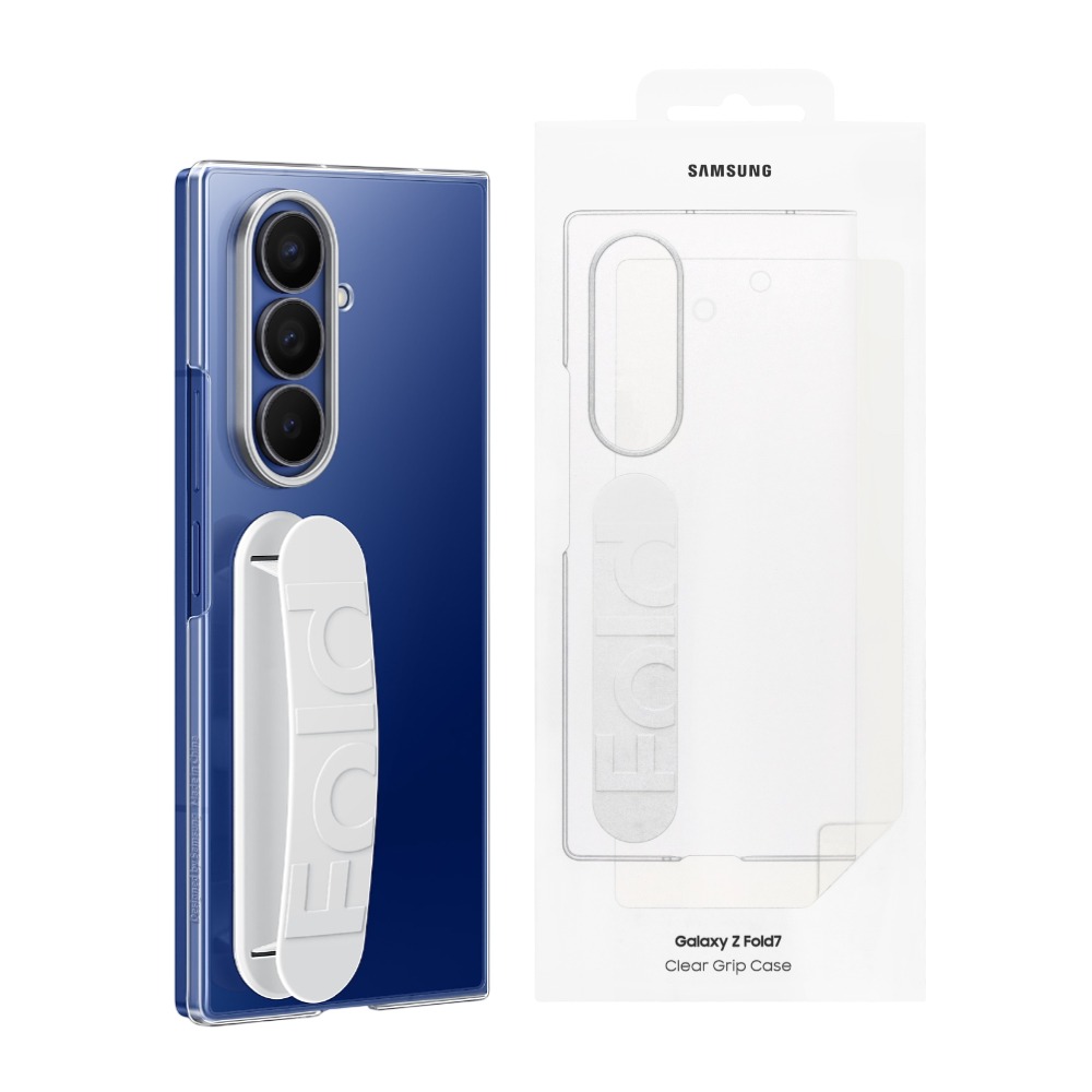 Samsung 三星 台灣原廠盒裝 Z Fold7 透明保護殼 - 附指環帶/保護貼【QF966】-細節圖2