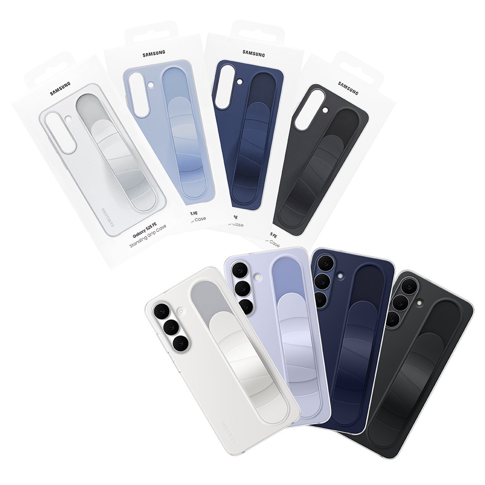 Samsung 三星 台灣原廠盒裝 S25 FE 立架式矽膠保護殼 ( 附指環帶 )【EF-GS731】-細節圖2