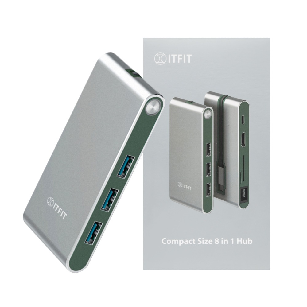 Samsung 三星 台灣原廠盒裝 ITFIT Type C 8合1 多功能轉接器 (內含Type C線) ITAC17-細節圖2