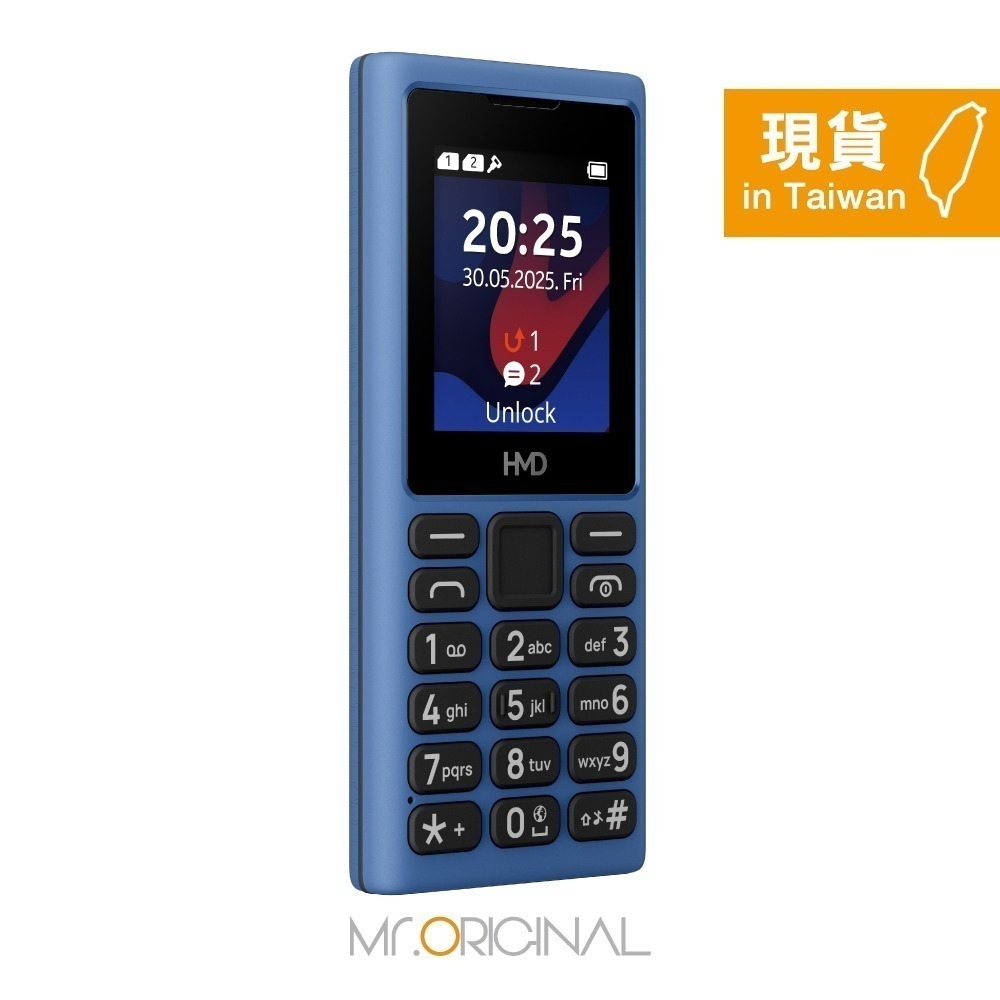 【台灣版 有注音】HMD 101 4G Dual Sim 雙卡雙待功能型手機 - 深藍/藍色 (贈ASUS 手機掛繩)-細節圖4