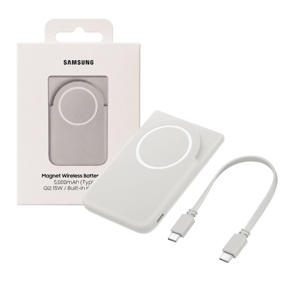 Samsung 三星 原廠盒裝 5,000mAh 磁吸無線行動電源【U2500】Qi2 15W & Type-C 25W-細節圖2
