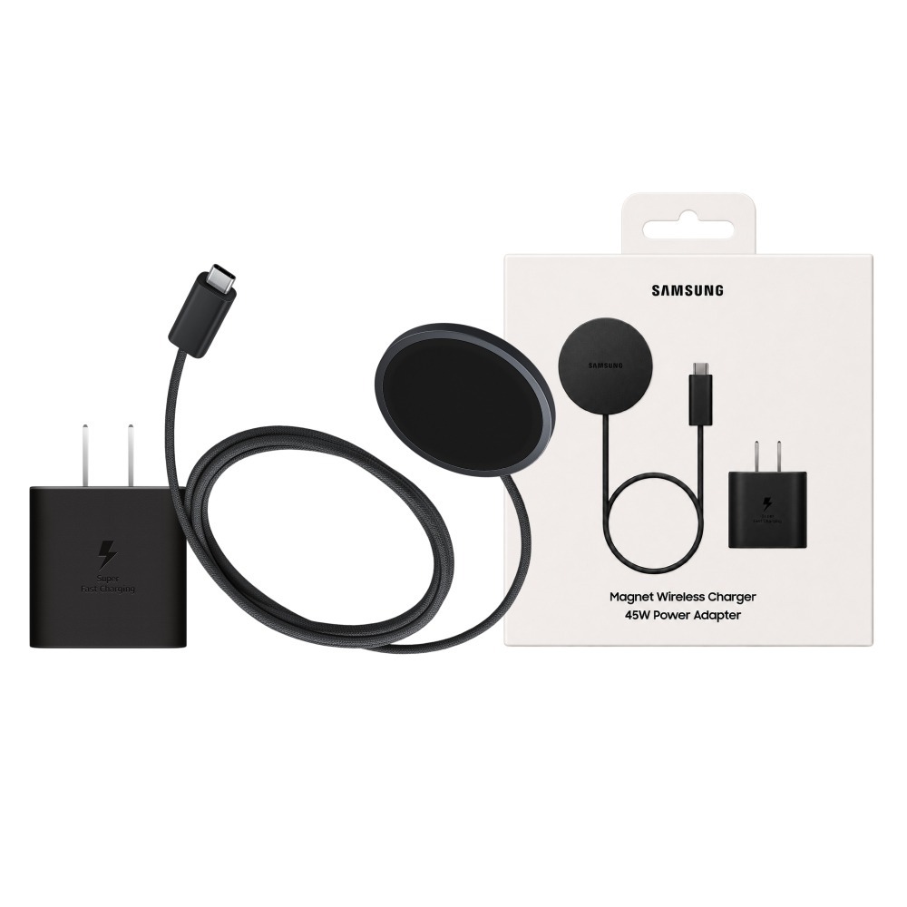 Samsung 三星 原廠盒裝 磁吸無線充電器 (25W,1.5m) 附45W快充頭 ,需搭配磁吸殼【EP-P2900】-細節圖2