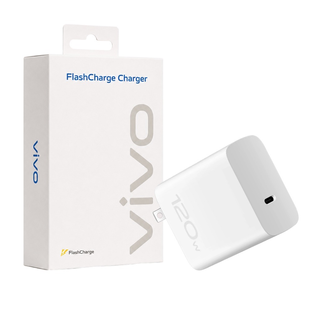 VIVO 原廠盒裝 120W Type-C 極速超快閃充充電器20V/6A (台灣公司貨)-細節圖2