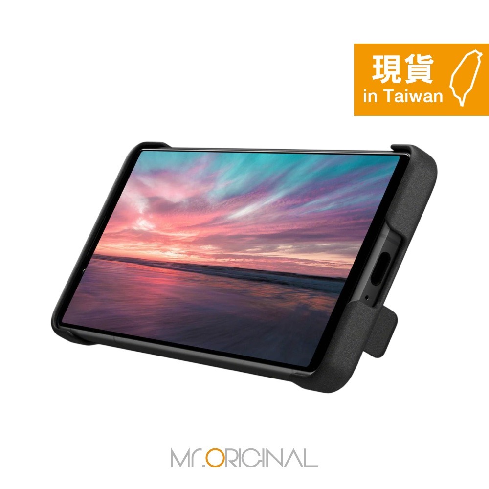 Sony索尼 Xperia 5 IV 時尚保護殼 -黑 (內附支架)【台灣原廠盒裝】XQZ-CBCQ-細節圖3