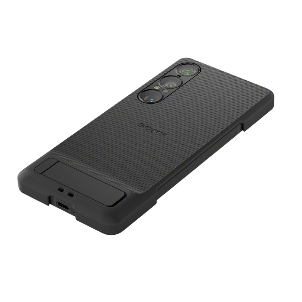 Sony索尼 Xperia 1 VII 時尚保護殼 -黑 (內附支架&環形腕帶)【台灣原廠盒裝】XQZ-CBFS-細節圖2