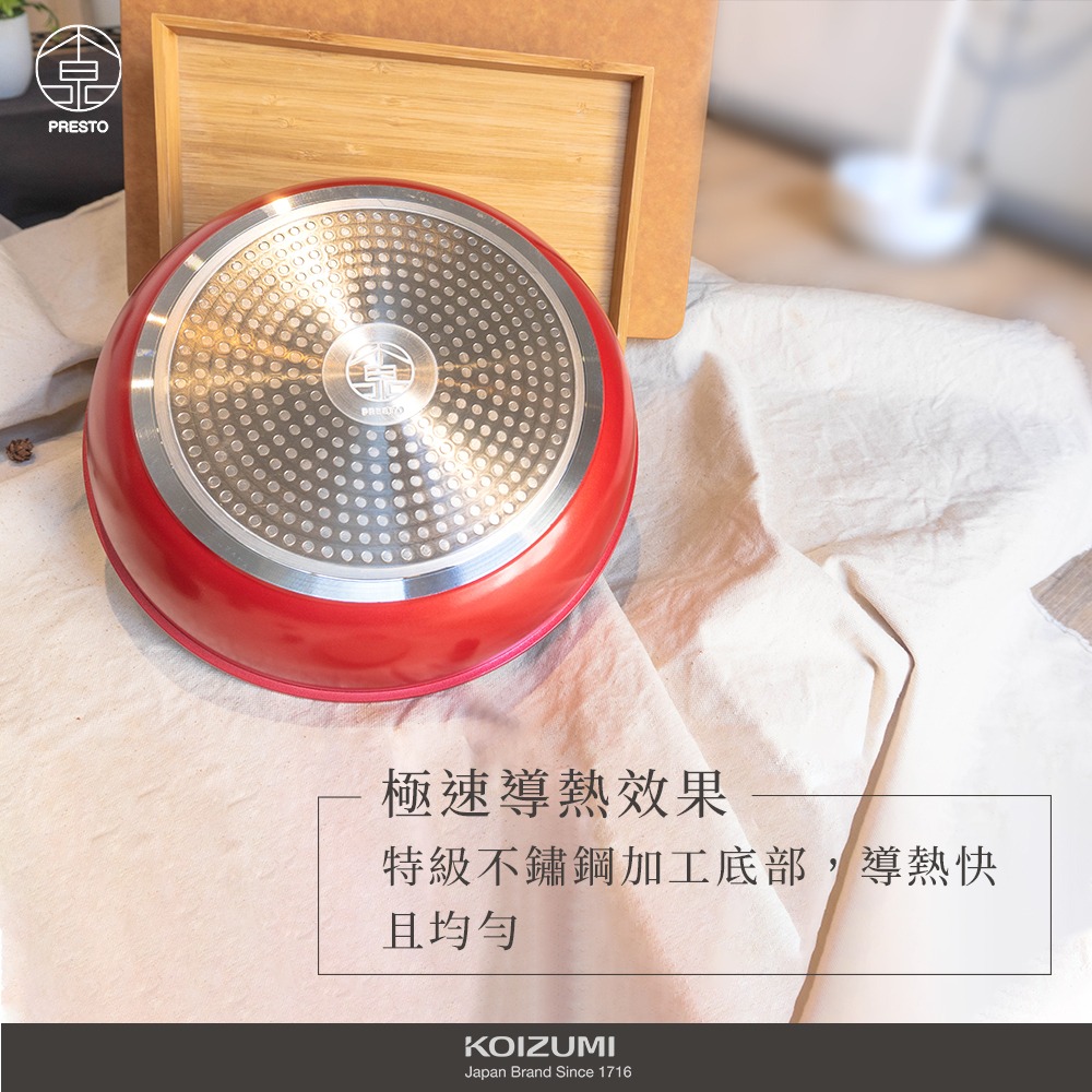 ★日本KOIZUMI小泉★ 不沾平底鍋-超值六件組-可拆式把手/陶瓷奈米超耐磨塗層KOI-CO6-細節圖7