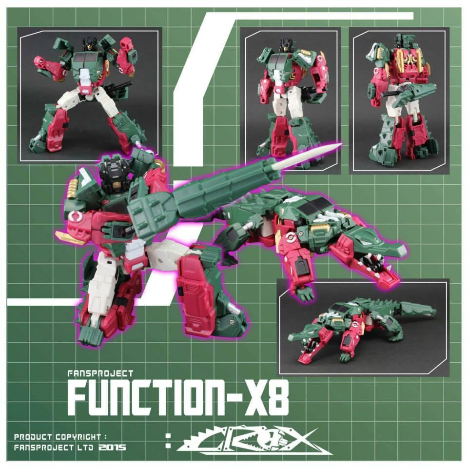 【台灣現貨】FPJ 鱷龍 鱷魚 X-8 頭領戰士 FansProject 全新現貨 X8 頭領戰士 第三方 變形玩具-細節圖9