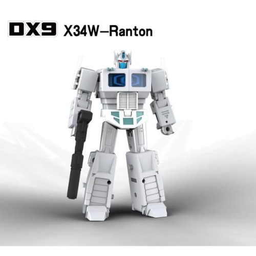 【現貨特價】柯博文 含貨櫃 DX9 X34W 白色柯博文 口袋戰爭 小比例 擎天柱 鐵牛 Ranton