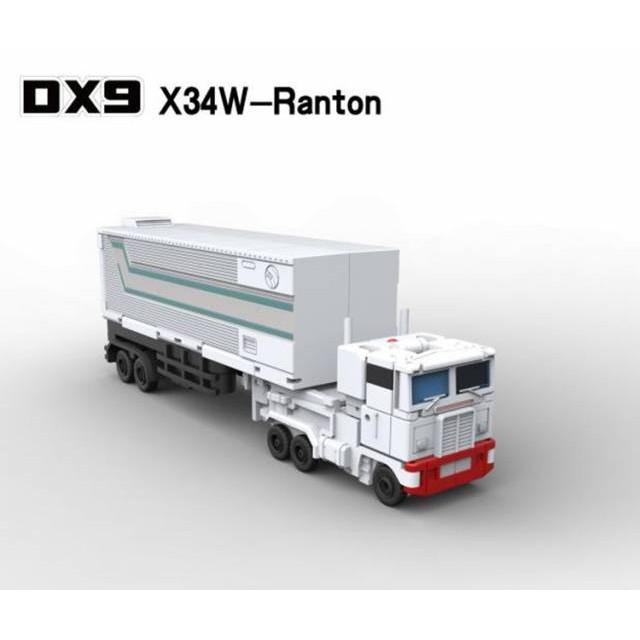 【現貨特價】柯博文 含貨櫃 DX9 X34W 白色柯博文 口袋戰爭 小比例 擎天柱 鐵牛 Ranton-細節圖2