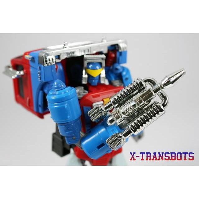 【現貨特價】變形金剛 拖車 X-Transbots MM-III HOSS 百變雄獅 管子 魯莽 重塗 X社 XTB-細節圖6