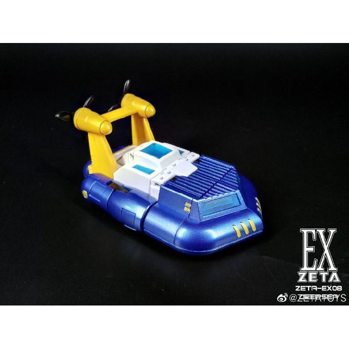 【現貨特價】變形玩具 Zeta 浪花 金屬色 ZetaToys ZTEX-08 氣墊船 EX-08 ZTEX08-細節圖5