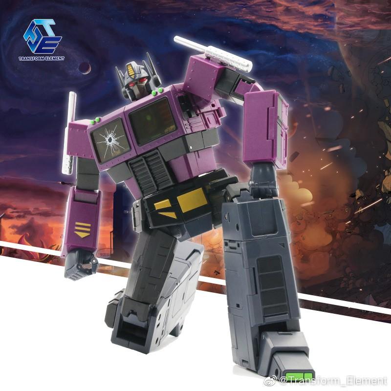 【清倉特價】TE 鏡像柯博文 雙頭雕 TE-01E 紫色 Transform Element 擎天柱 鐵牛 柯博文-細節圖4