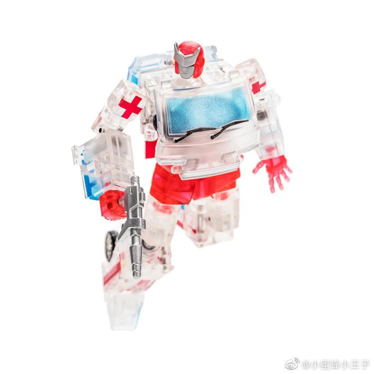 【現貨特價】變形玩具 NEWAGE 透明 飛輪 H8T 救護車 NA 小比例 口袋玩具 口袋戰爭 第三方-細節圖6