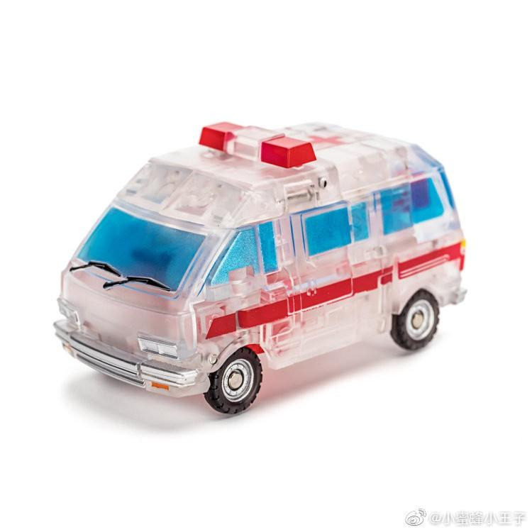 【現貨特價】變形玩具 NEWAGE 透明 飛輪 H8T 救護車 NA 小比例 口袋玩具 口袋戰爭 第三方-細節圖7