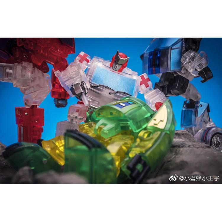 【現貨特價】變形玩具 NEWAGE 透明 飛輪 H8T 救護車 NA 小比例 口袋玩具 口袋戰爭 第三方-細節圖8