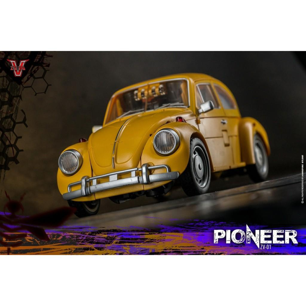 【台灣現貨】Zeta 外傳 大黃蜂 再版 ZV-01 Pioneer 金龜車 電影系列 ZV01 Bumblebee-細節圖6