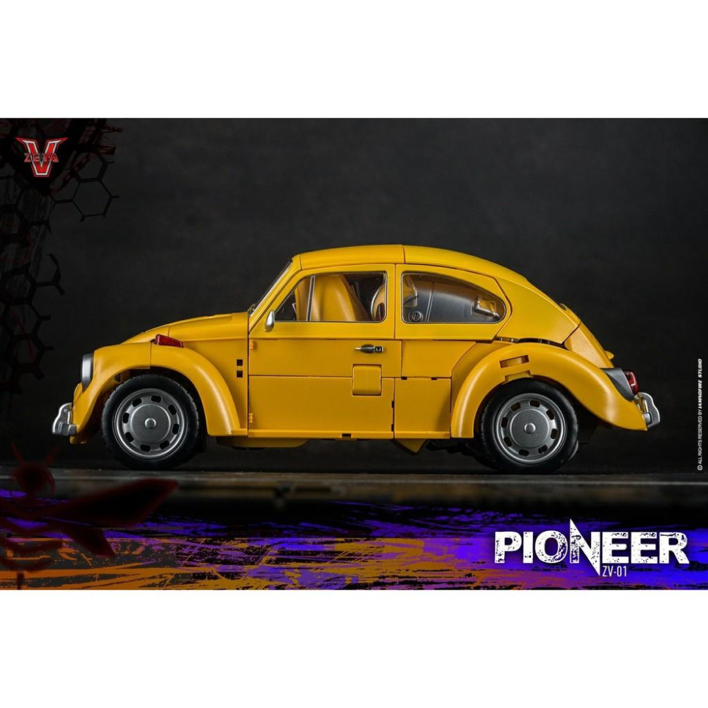 【台灣現貨】Zeta 外傳 大黃蜂 再版 ZV-01 Pioneer 金龜車 電影系列 ZV01 Bumblebee-細節圖7