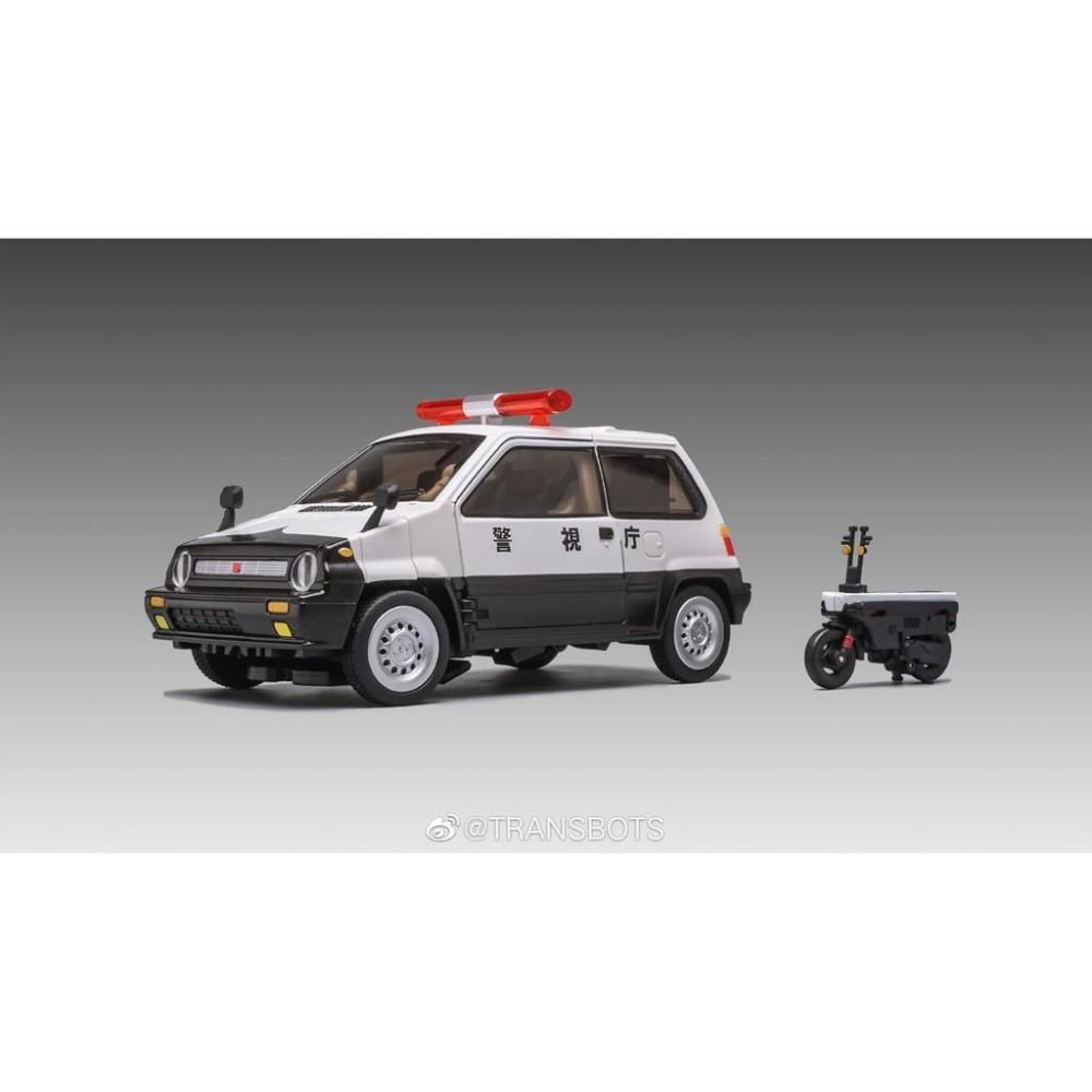 【現貨特價】變形玩具 X-Transbots 逮捕 附小車人偶 MX-17T MX-XVIIT 警車 廂型車 Taiho-細節圖4