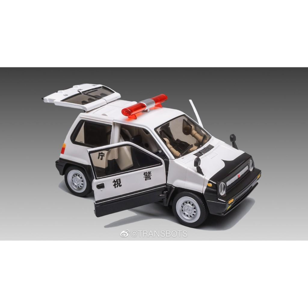 【現貨特價】變形玩具 X-Transbots 逮捕 附小車人偶 MX-17T MX-XVIIT 警車 廂型車 Taiho-細節圖5