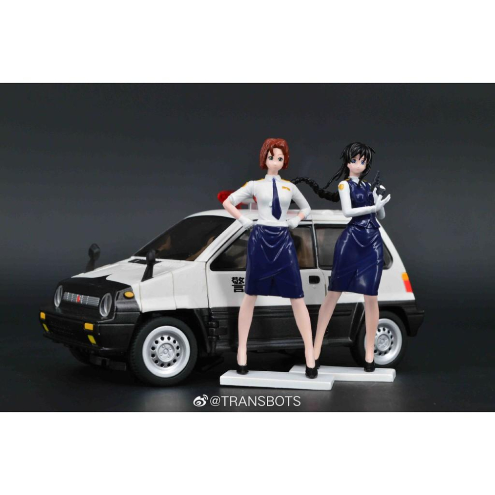 【現貨特價】變形玩具 X-Transbots 逮捕 附小車人偶 MX-17T MX-XVIIT 警車 廂型車 Taiho-細節圖7