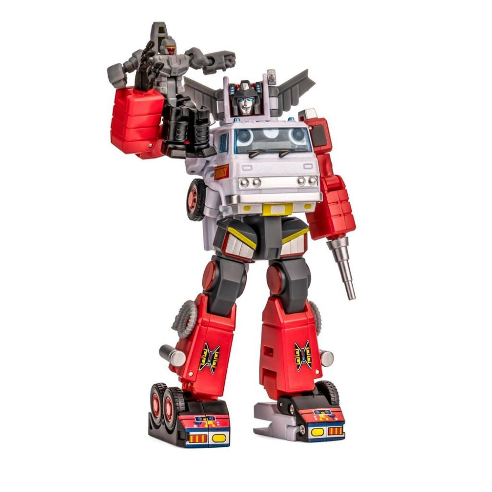 【即將售完】NEWAGE 火流星 消防車 小比例 H46W 雲梯車 FireTruck 口袋玩具 第三方 變形玩具-細節圖5