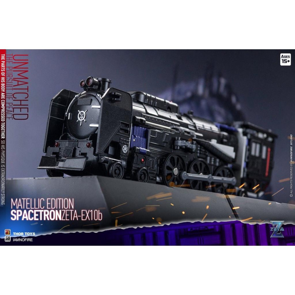 【即將售完】Zeta 金屬色 大火車 三變 MP比例 EX-10B 太空梭 火車頭 變形玩具 第三方 EX10B-細節圖6