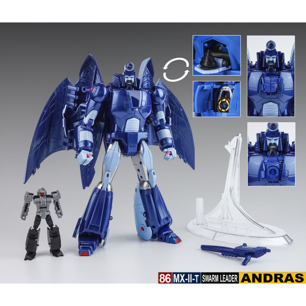 【特價出清】X-Transbots 瘟疫 動畫版 卡通版 MX-2T 掃蕩隊 Andras X社 第三方 變形玩具-細節圖2