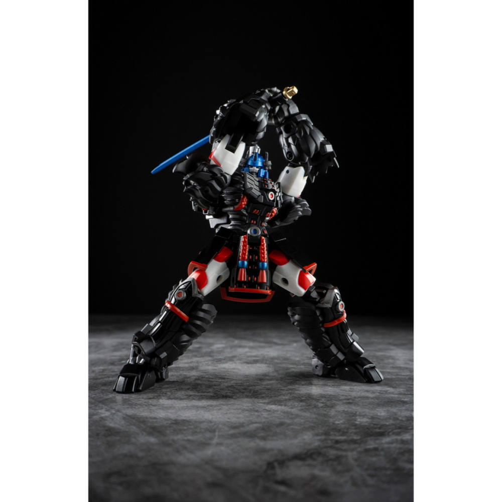 【台灣現貨】鐵工廠 武者 金剛王 猩猩王 小比例 EX-75 IronFactory 擎天聖 EX75 第三方 變形玩具-細節圖7