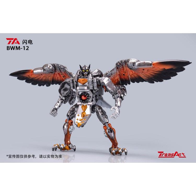 【台灣現貨】TransArt 閃電 銀狼 BWM-12 萬獸崛起 野獸大戰 TA 超能勇士 野獸戰爭 第三方 變形玩具-細節圖2