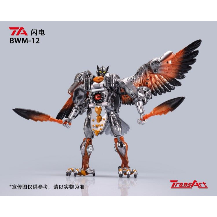 【台灣現貨】TransArt 閃電 銀狼 BWM-12 萬獸崛起 野獸大戰 TA 超能勇士 野獸戰爭 第三方 變形玩具-細節圖3