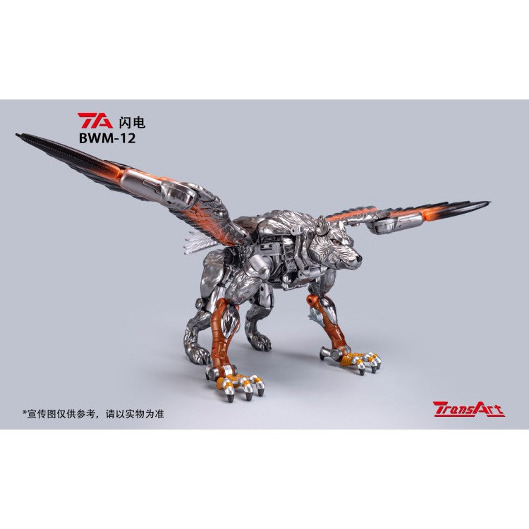 【台灣現貨】TransArt 閃電 銀狼 BWM-12 萬獸崛起 野獸大戰 TA 超能勇士 野獸戰爭 第三方 變形玩具-細節圖5